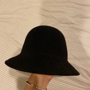 Nordstrom black wool hat - one size